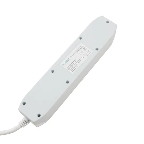Prelungitor SPACER 3 Prize Schuko USB Type-C 3m Gri-Alb - imagine 5