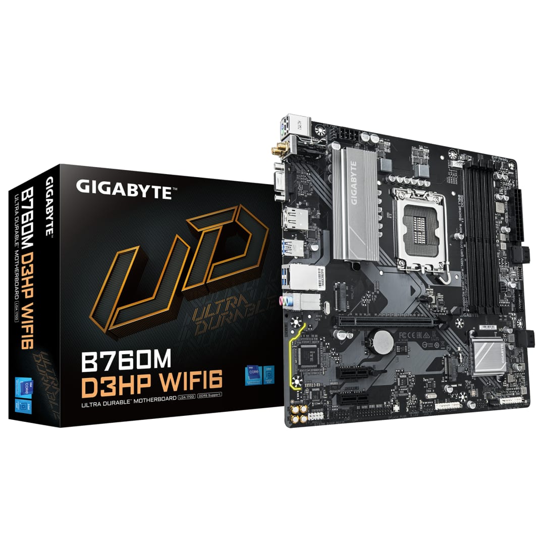 Placă de bază GIGABYTE B760M D3HP WIFI6 Socket 1700 DDR5 mATX