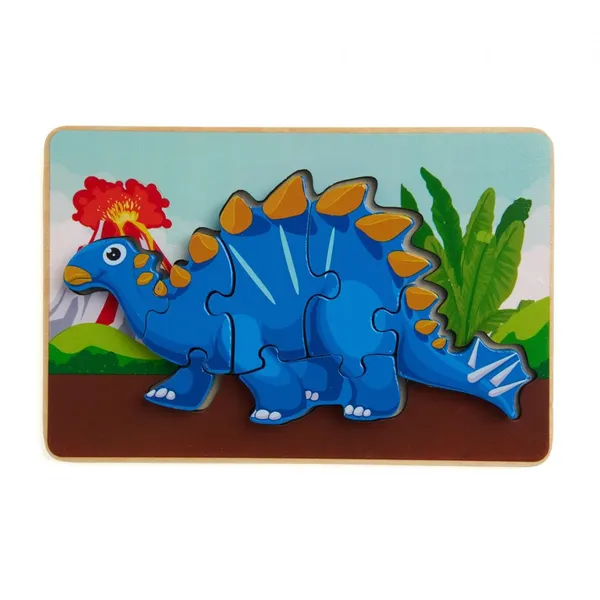 Puzzle din Lemn MOMKI Tuojiangosaurus 8 Piese