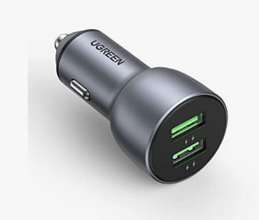 Încărcător Auto UGREEN CD213 2xUSB 36W QC3.0 Gri
