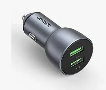 Încărcător Auto UGREEN CD213 2xUSB 36W QC3.0 Gri