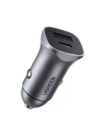 Încărcător Auto UGREEN CD130 USB și USB Type-C 30W Gri