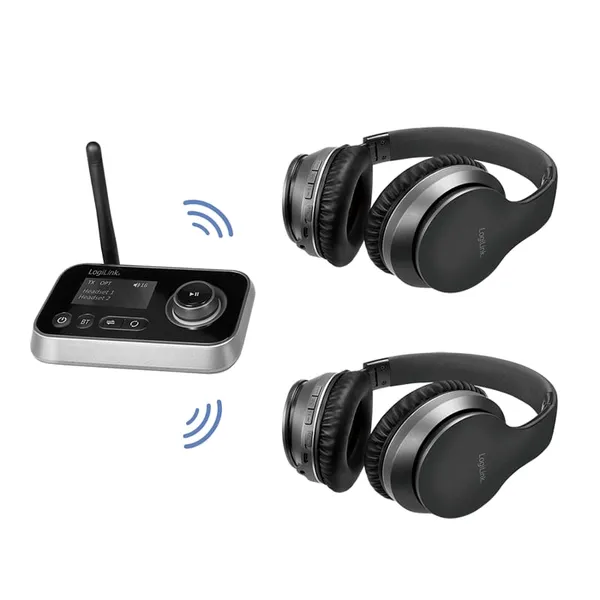 Receiver Transmitter Audio LOGILINK BT0062 Bluetooth 5.0 Negru - imagine 4