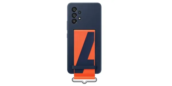 Husă SAMSUNG Galaxy A53 Silicon Navy cu Bretea EF-GA536TNEGWW