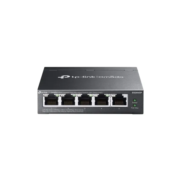 Switch TP-LINK Omada ES205GP Easy Managed 5 Porturi Gigabit 4 PoE+ 65W