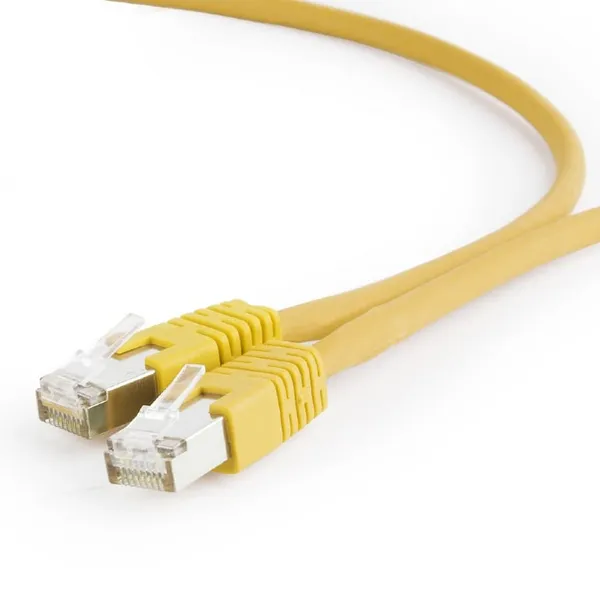 Patch Cord GEMBIRD Cat6a S/FTP 0.5m Galben PP6A-LSZHCU-Y-0.5M