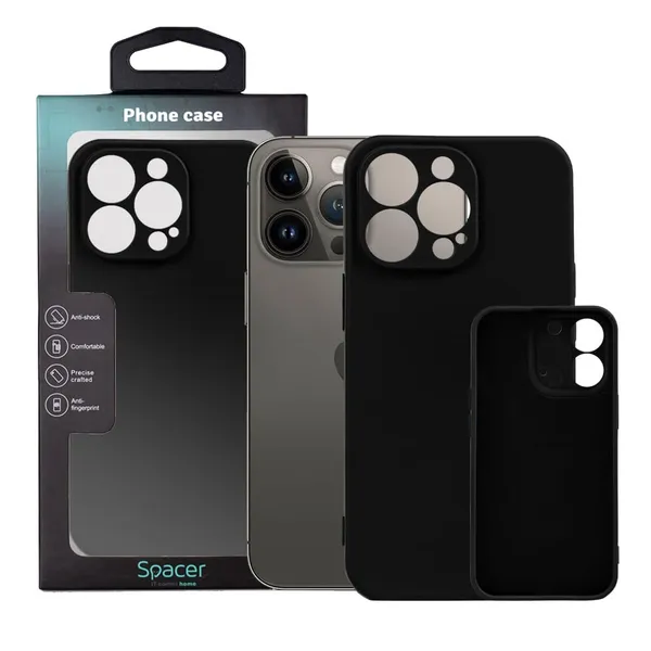 Husă Smartphone SPACER iPhone 13 Pro TPU Negru