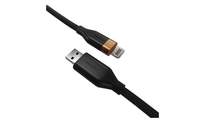 Cablu DURACELL USB-A to Lightning 2m Negru DRU5022A