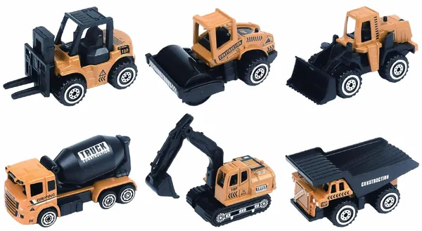 Set Utilaje CEVODLE Die Cast 6 Piese Scara 1/64 7.5cm - imagine 3