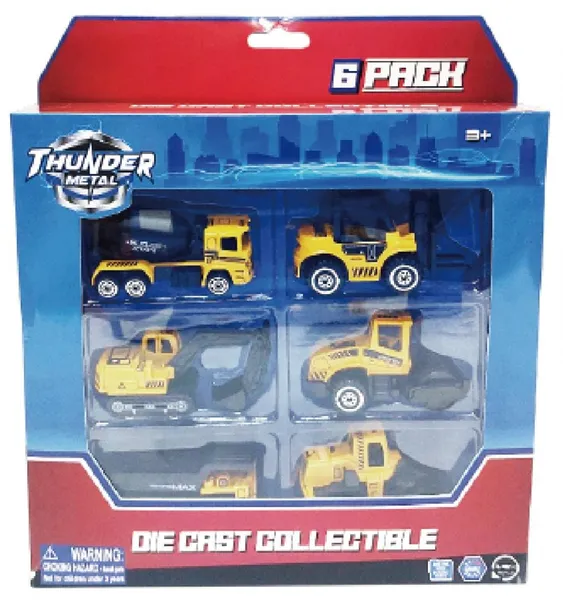 Set Utilaje CEVODLE Die Cast 6 Piese Scara 1/64 7.5cm - imagine 4