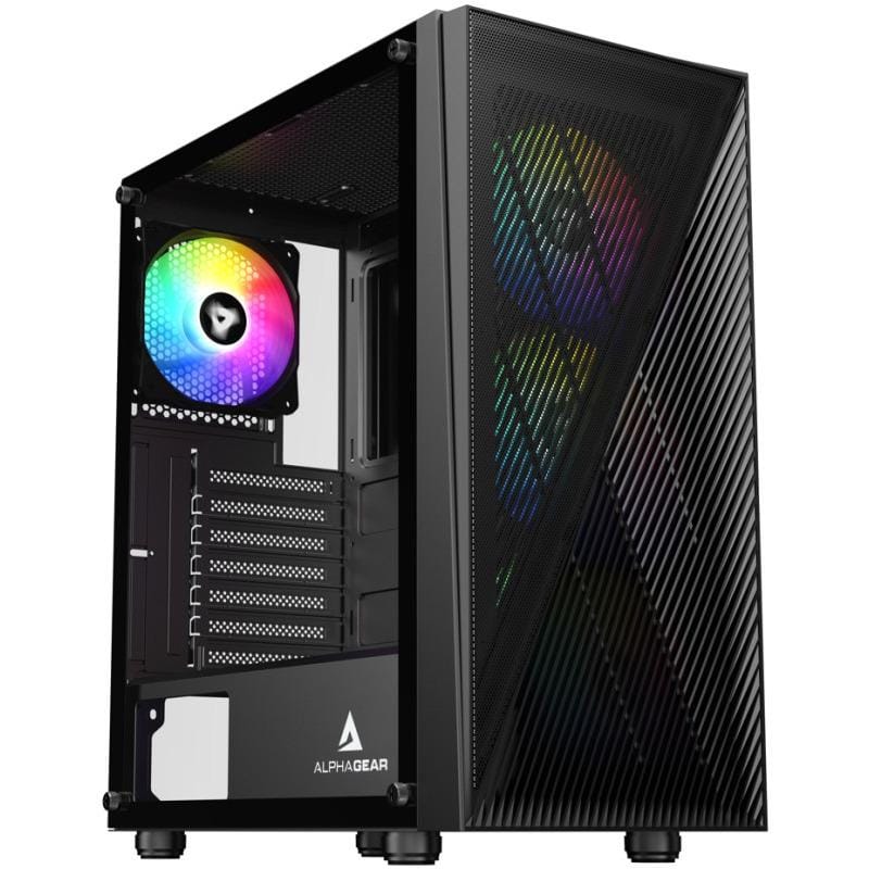 Carcasă PC ALPHAGEAR Shifter RGB Mid Tower Negru
