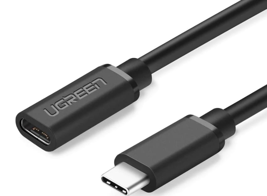 Cablu Prelungitor UGREEN US353 USB Type-C 1m Negru