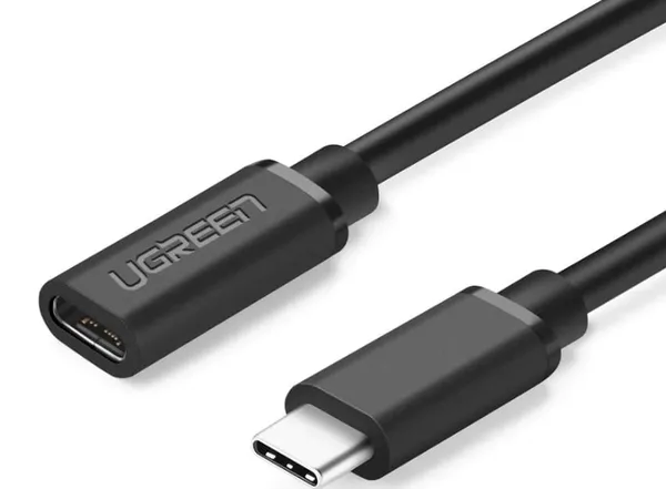 Cablu Prelungitor UGREEN US353 USB Type-C 1m Negru