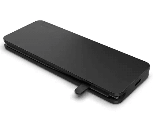 Docking Station LENOVO USB-C Slim Travel Dock Negru - imagine 4