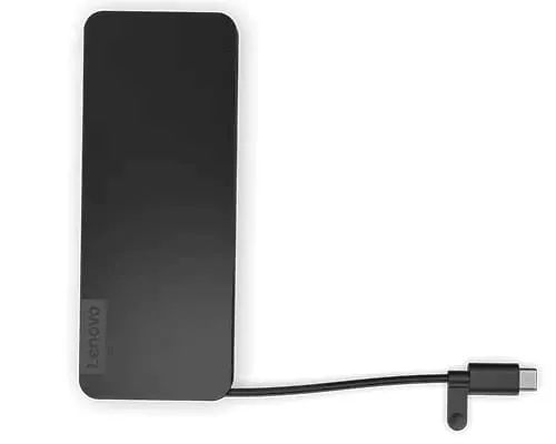 Docking Station LENOVO USB-C Slim Travel Dock Negru 4X11N40212 - imagine 5