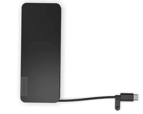 Docking Station LENOVO USB-C Slim Travel Dock Negru - imagine 5