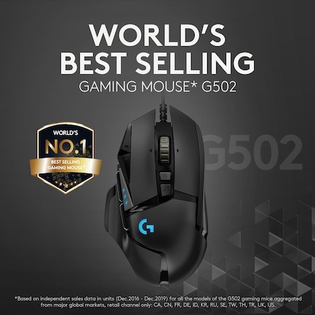 Mouse Gaming LOGITECH G502 Hero Negru 910-005470 - imagine 3