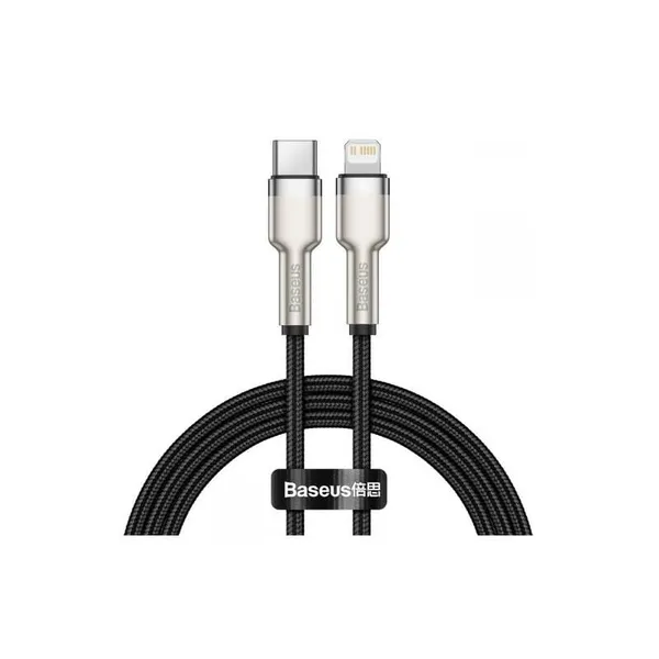 Cablu Alimentare și Date BASEUS Cafule Metal 2m Negru CATLJK-B01 - imagine 1