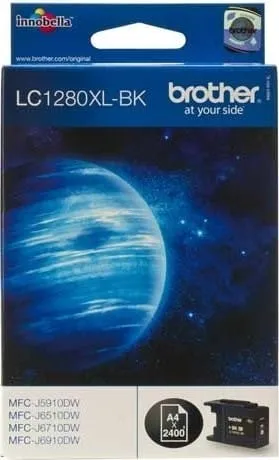 Cartuș cerneală BROTHER LC1280XLBK Negru XL 2400 pagini - imagine 2