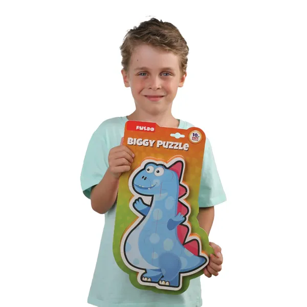 Puzzle Maxi PUEDO TOYS 10 Piese Albastru - imagine 2