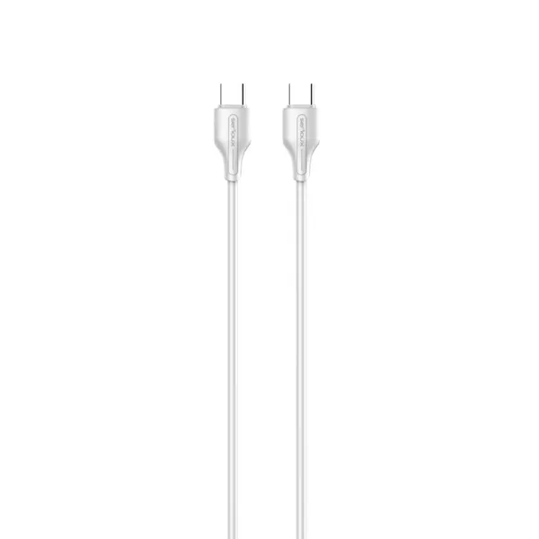Cablu SERIOUX USB-C la USB-C 1M 65W Alb