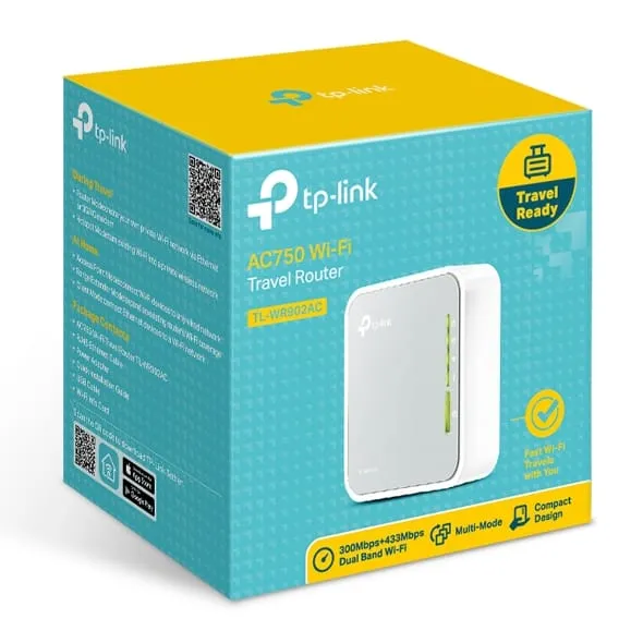 Router portabil TP-LINK TL-WR902AC AC750 Dual-Band - imagine 4