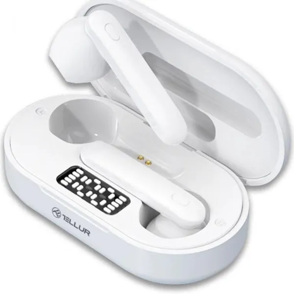 Căști Bluetooth TELLUR Flip True Wireless Alb TLL511411