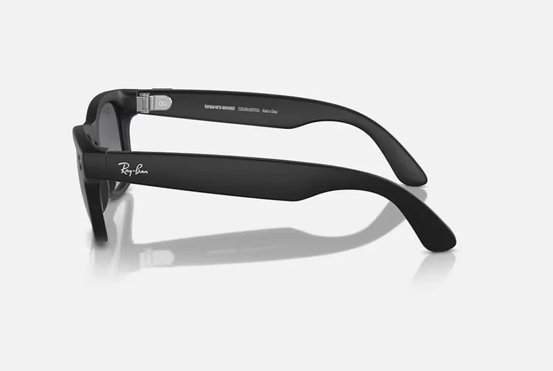 Ochelari Smart RAY-BAN Meta Wayfarer AI Negru Mat Polar Gradient Graphite - imagine 3