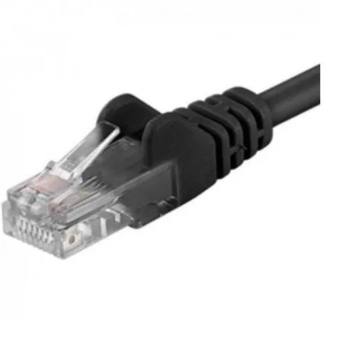 Patchcord UTP Cat.6 RJ45-RJ45 3m Negru din Cupru UTP-6-3-BK