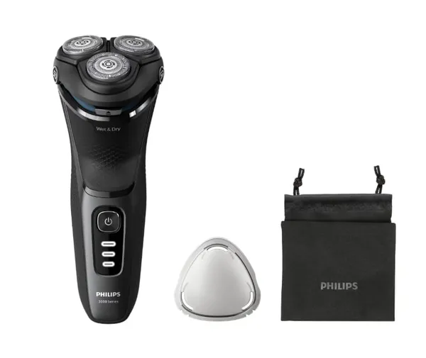 Aparat de Ras Electric PHILIPS Seria 3000 S3244/12 Umed/Uscat Negru - imagine 2