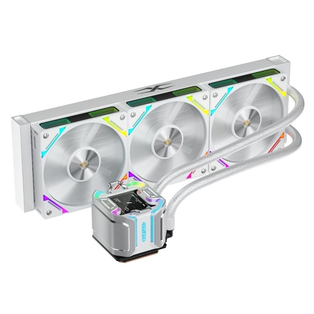 Cooler Procesor 1ST PLAYER X-Starship 360 Lichid 12 cm 3 Ventilatoare aRGB Alb