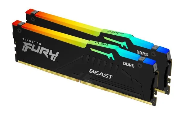 Memorie RAM KINGSTON Fury Beast RGB DDR5 32GB 6000MHz CL36