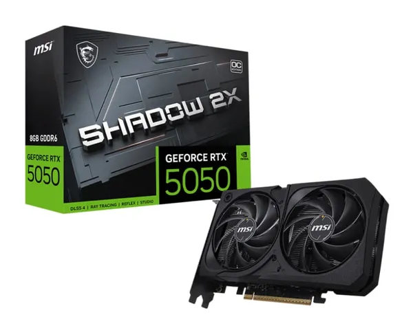 Placă Video MSI GeForce RTX 5050 8G Shadow 2X OC GDDR6
