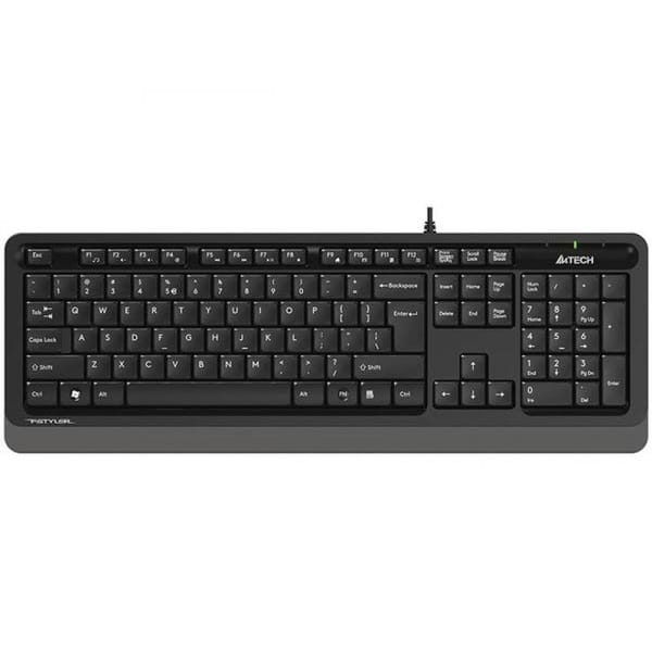 Tastatură A4TECH Fstyler FK10 Grey USB 104 Taste Negru-Gri