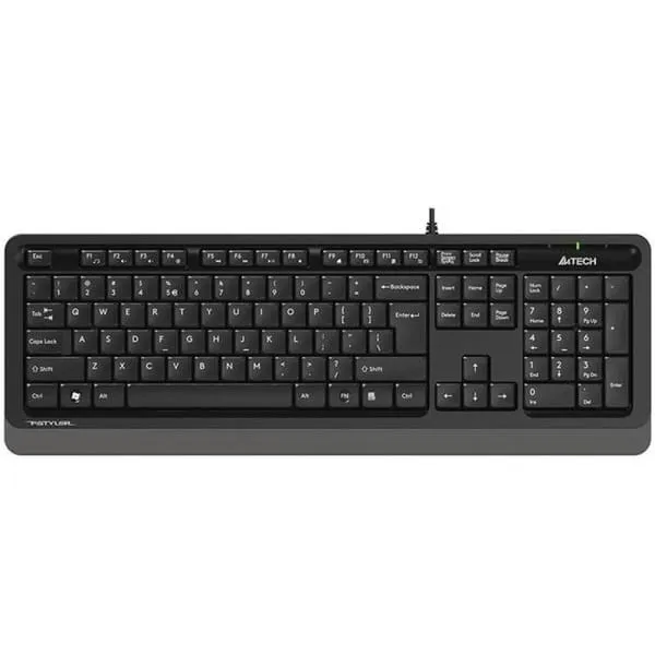 Tastatură A4TECH Fstyler FK10 Grey USB 104 Taste Negru-Gri