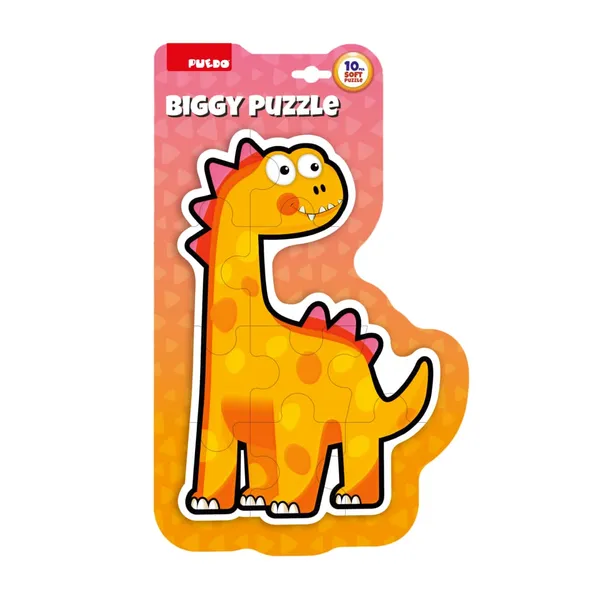 Puzzle PUEDO TOYS Maxi 10 Piese Portocaliu EVA
