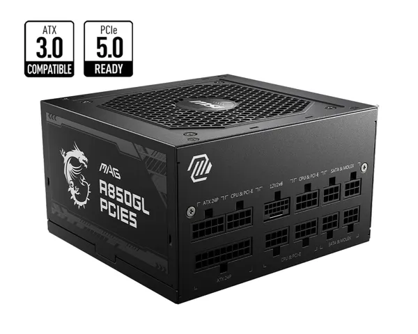 Sursă PC MSI MAG A850GL PCIE5 850W ATX 80+ Gold - imagine 2