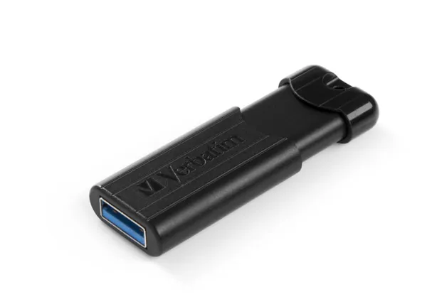 Memorie USB VERBATIM Pinstripe 128GB USB 3.0 Negru - imagine 2