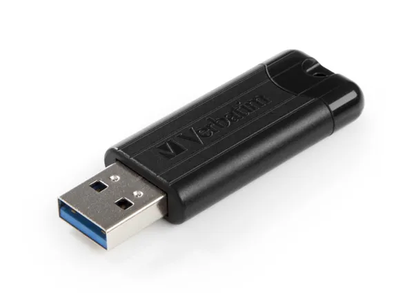 Memorie USB VERBATIM Pinstripe 128GB USB 3.0 Negru - imagine 3