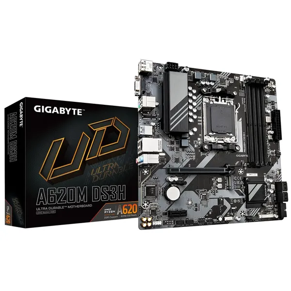 Placă de bază GIGABYTE A620M DS3H AM5 Micro ATX DDR5