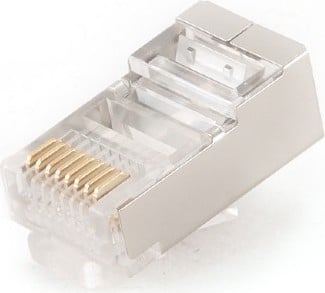 Mufă RJ-45 GEMBIRD PLUG5SP/10 Ecranată Cat5e 10 Bucăți