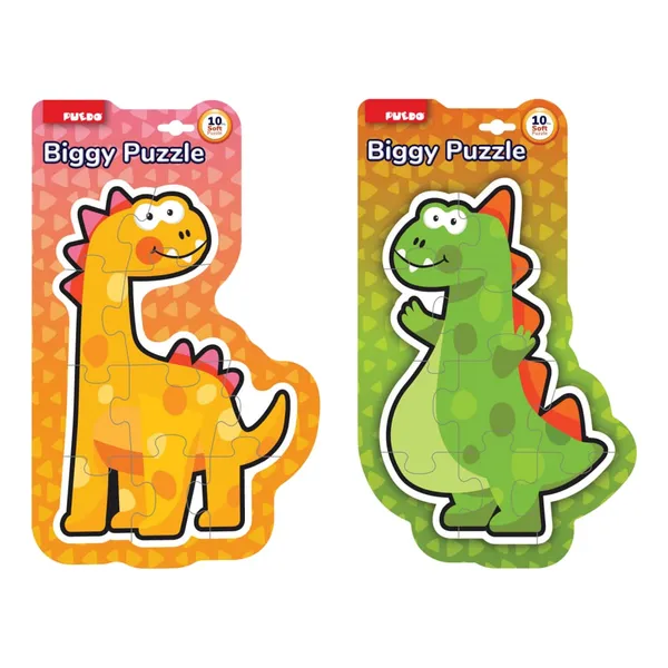 Puzzle PUEDO TOYS Maxi 10 Piese Verde Spumă EVA - imagine 2