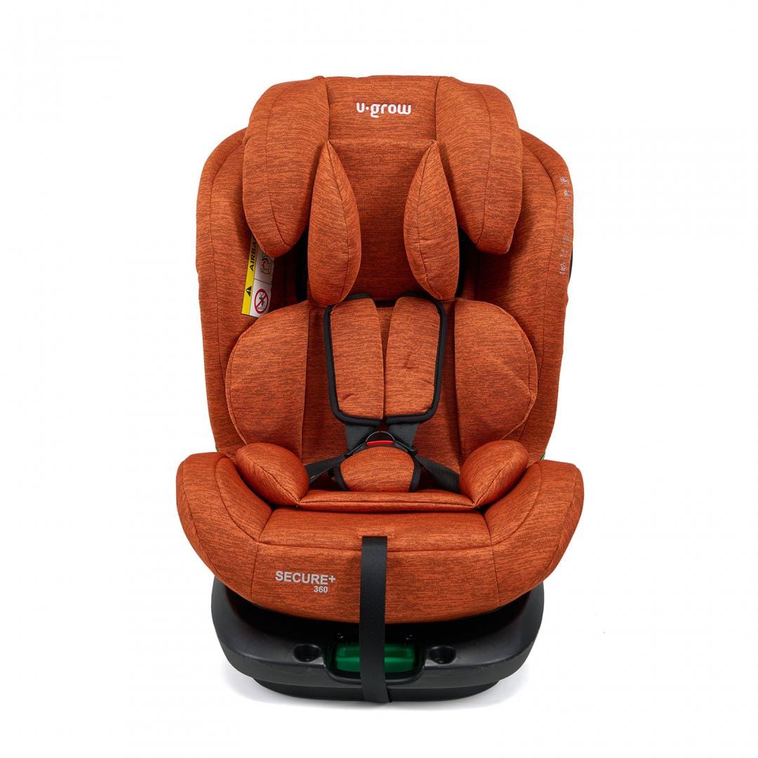 Scaun auto U-GROW Secure+ 40-150 cm 360° Golden Cognac
