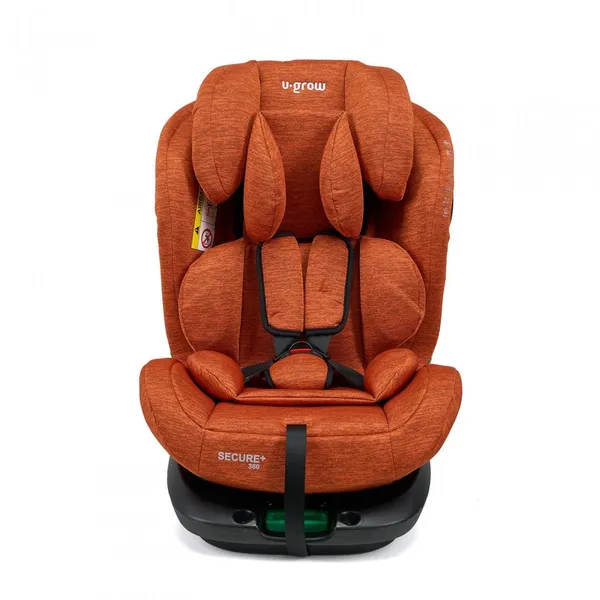 Scaun auto U-GROW Secure+ 40-150 cm 360° Golden Cognac