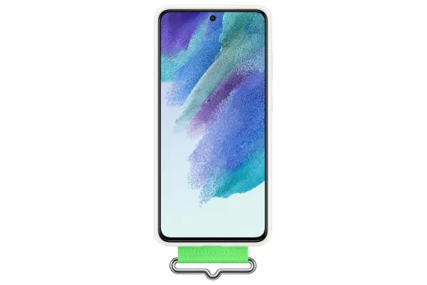 Husă Telefon SAMSUNG Galaxy S21 FE Silicone Cover Albă EF-GG990TWEGWW - imagine 4