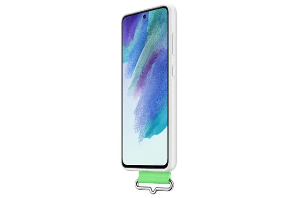 Husă Telefon SAMSUNG Galaxy S21 FE Silicone Cover Albă EF-GG990TWEGWW - imagine 5