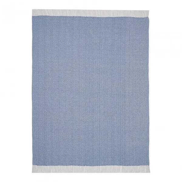 Pled Zig 160x200 cm cu Ciucuri 75% Bumbac - imagine 6