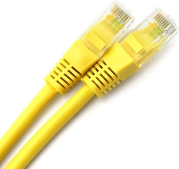 Cablu Patch Cord SPACER Cat5e 0.5m Galben AWG26 SP-PT-CAT5-0.5M-Y