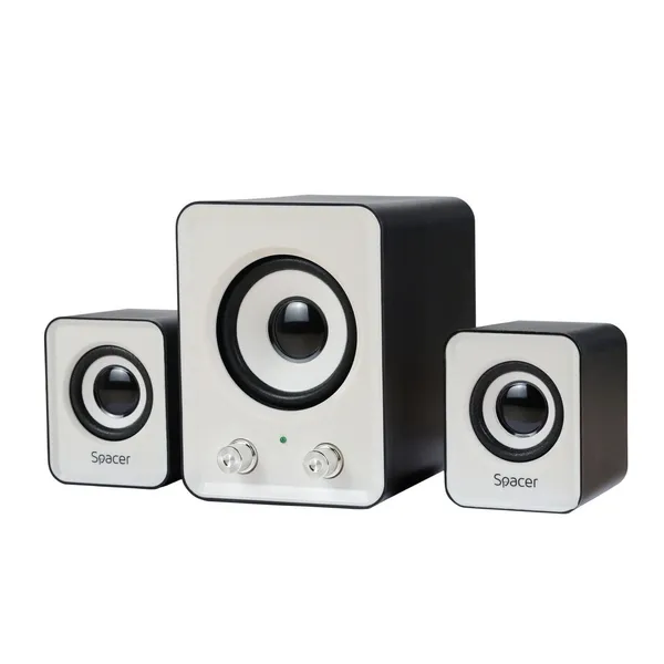 Boxe PC SPACER SPB-807 2.1 11W USB Negru/Alb