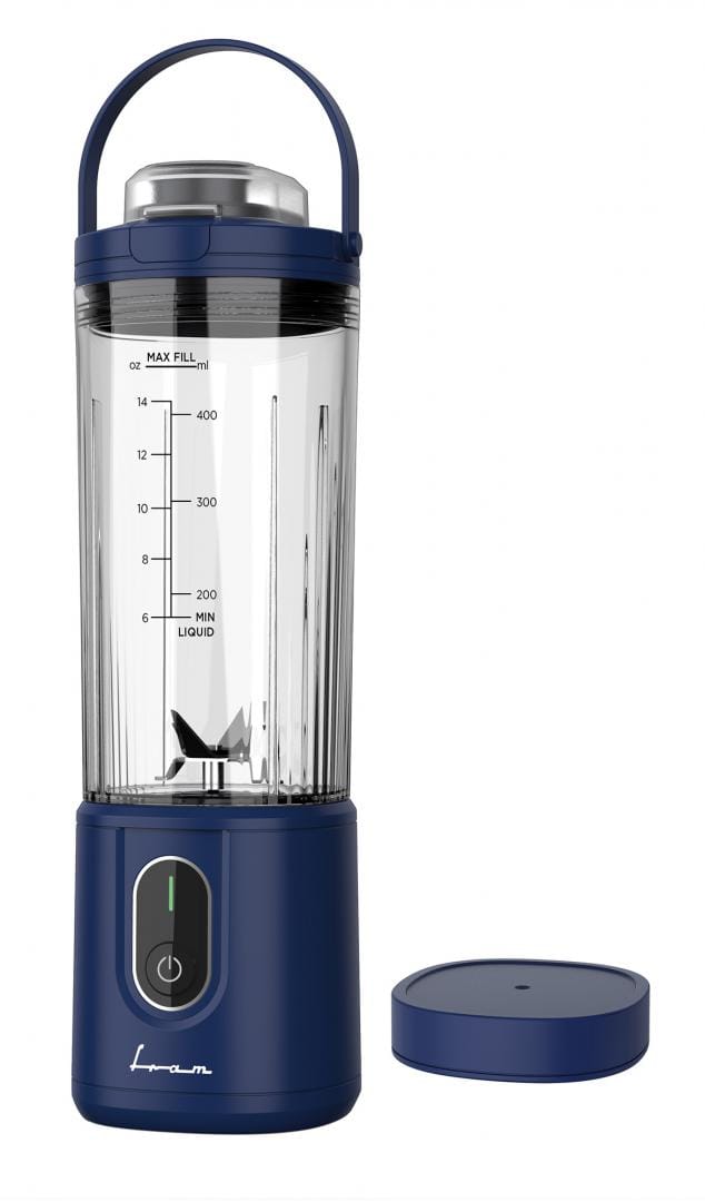 Blender Portabil FRAM FBP-P74BL Albastru 400 ml